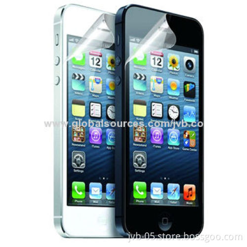 Anti bacterial screen protectors for iPhone 5, made of anti bacterial PET film